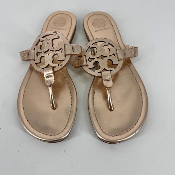 Tory Burch MILLER METALLIC SANDAL in Rose Gold - Picture 3 of 7